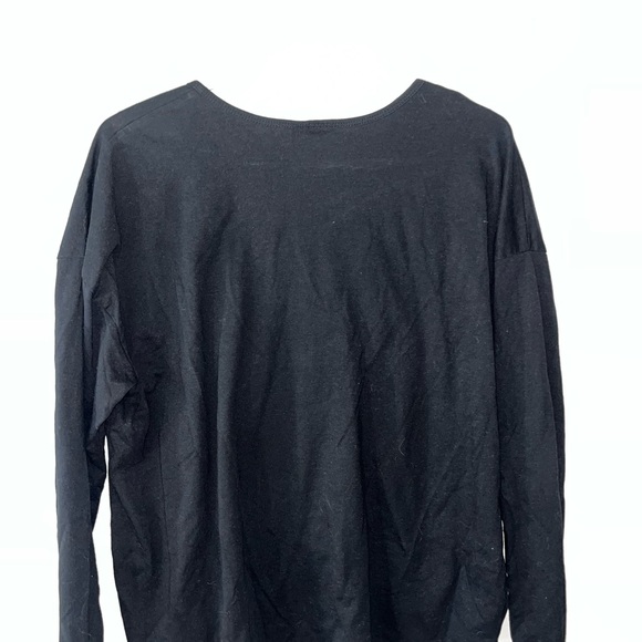 Tupac Praying Hands Black Graphic Long Sleeve Tee - Picture 4 of 4